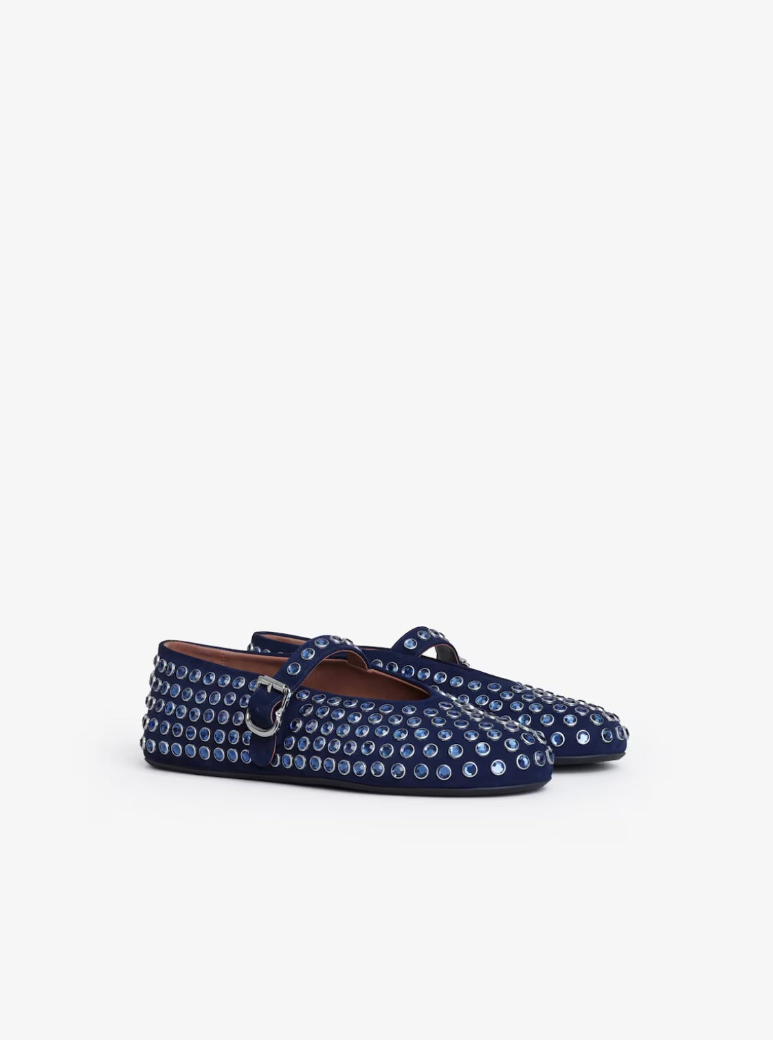 ALAIA STRASS BALLET FLATS