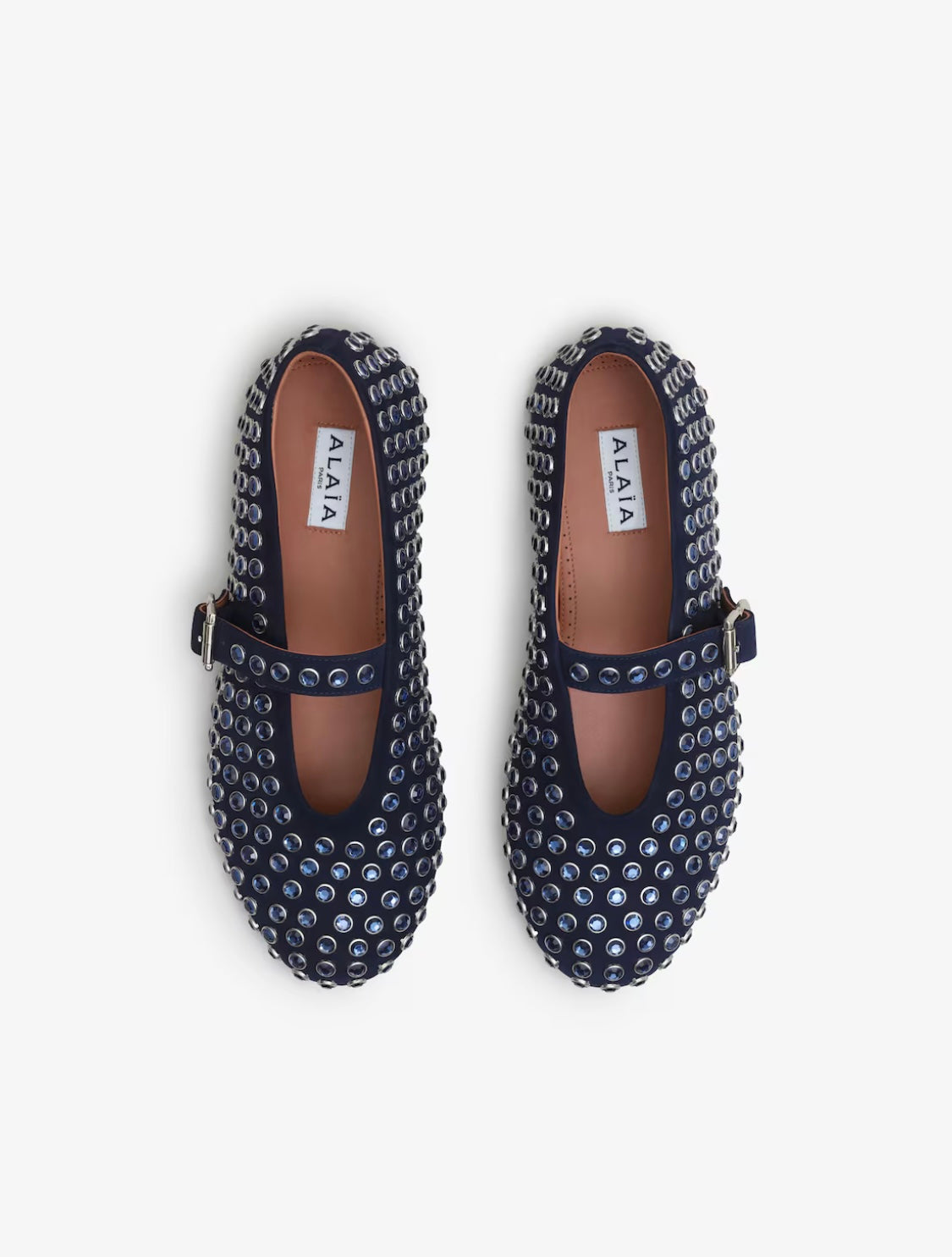 ALAIA STRASS BALLET FLATS