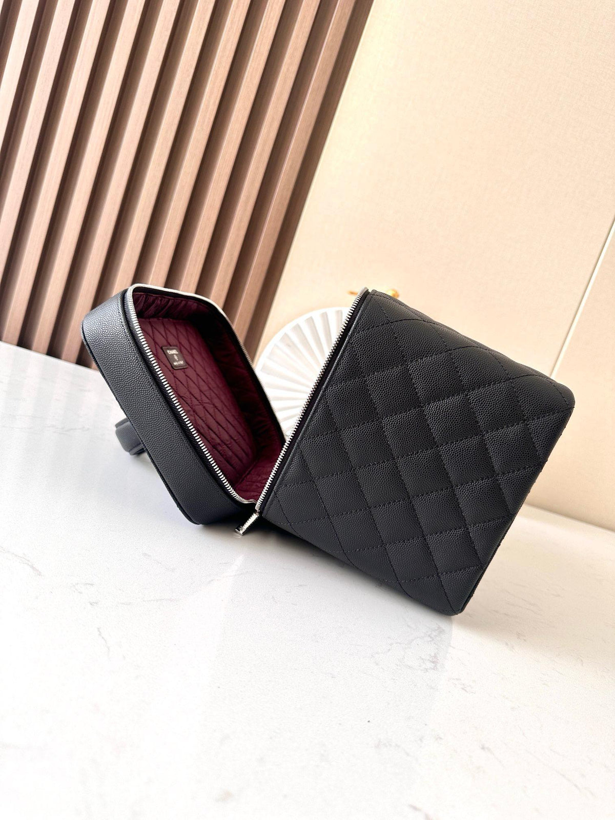 Chanel makeup bag