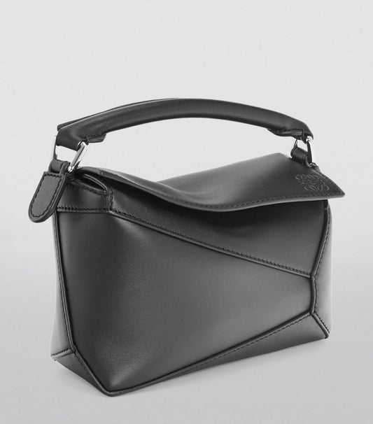 LOEWE Mini Leather Puzzle Edge Top-Handle Bag