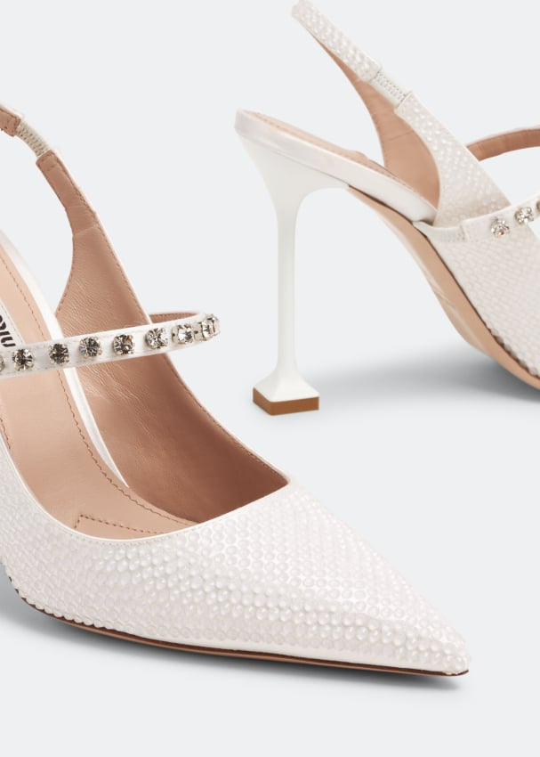 MIU MIU

Crystal Slingback Pumps