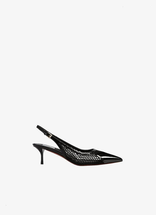 Alaia LE CŒUR SLINGBACKS IN FISHNET