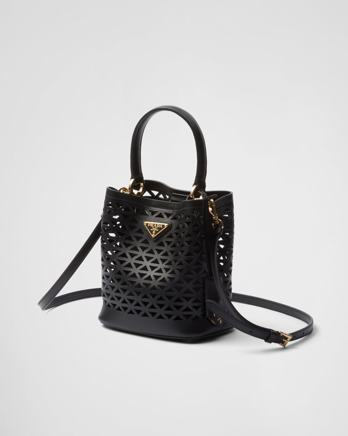 Prada Panier leather mini-bag with cut-out motif