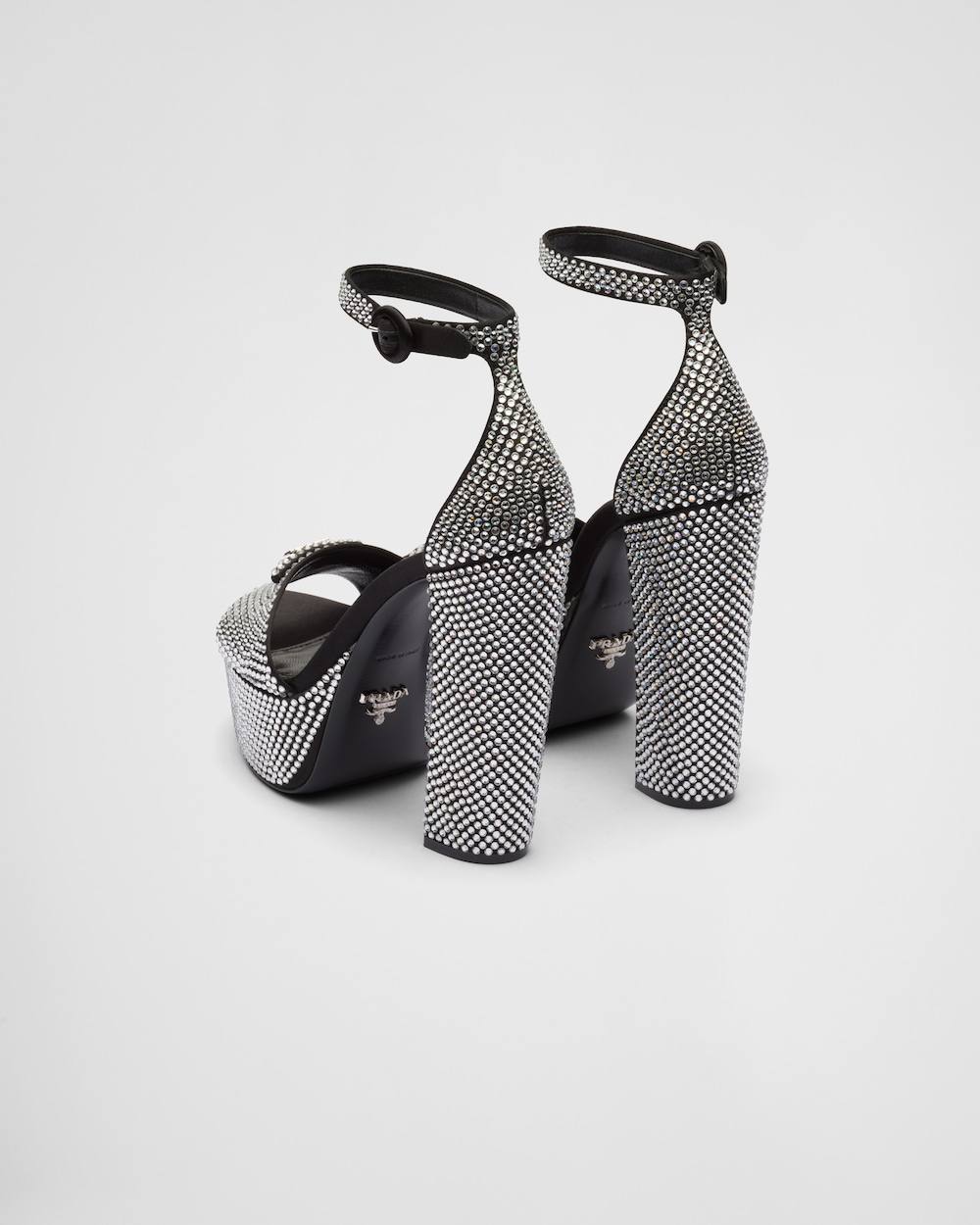 PRADA

Crystal Satin Platform Sandals