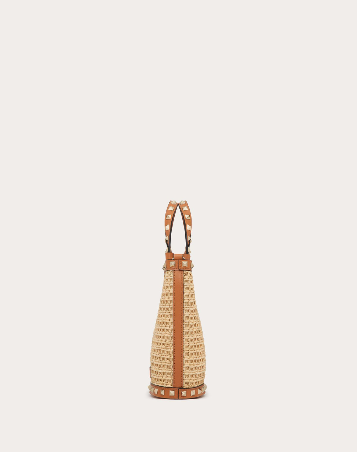MINI ROCKSTUD RAFFIA SHOULDER BAG