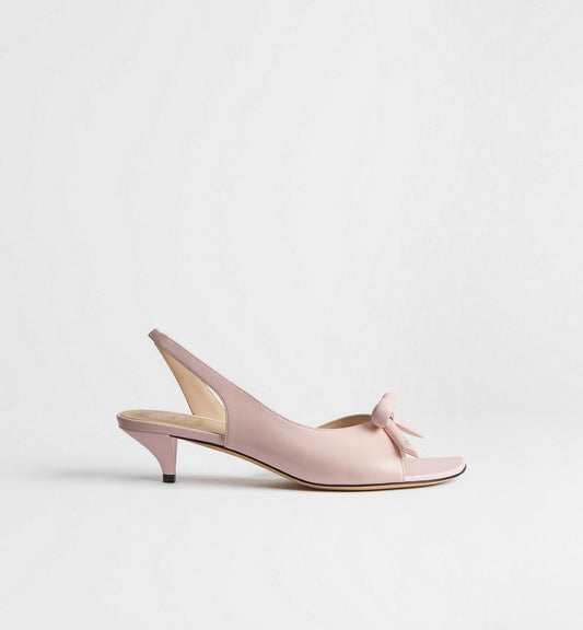 Dior Bow Heeled Slingback Sandal