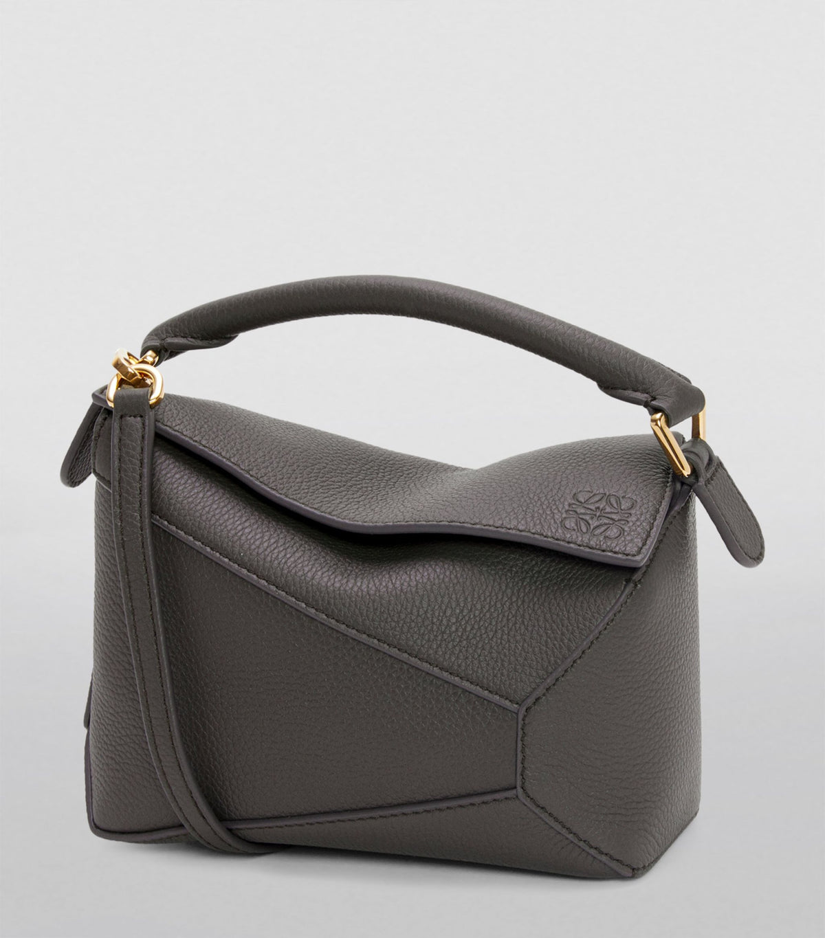 LOEWE Mini Leather Puzzle Edge Top-Handle Bag