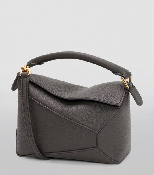LOEWE Mini Leather Puzzle Edge Top-Handle Bag