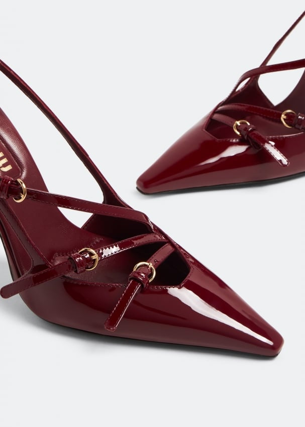 MIU MIU

Buckle Slingback Pumps