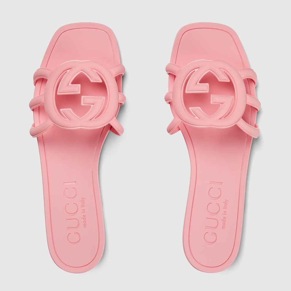 GUCCI WOMEN'S INTERLOCKING G SLIDE SANDAL