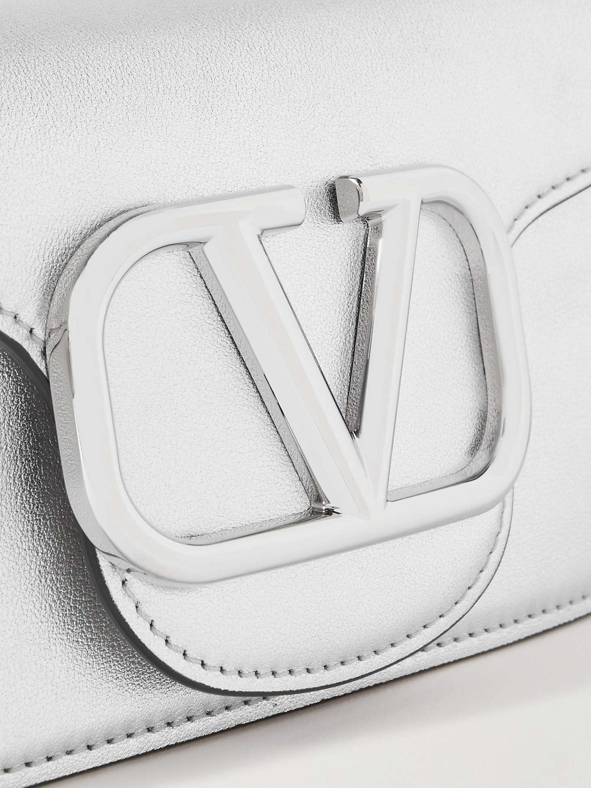 VALENTINO GARAVANI
Locò small metallic leather shoulder bag