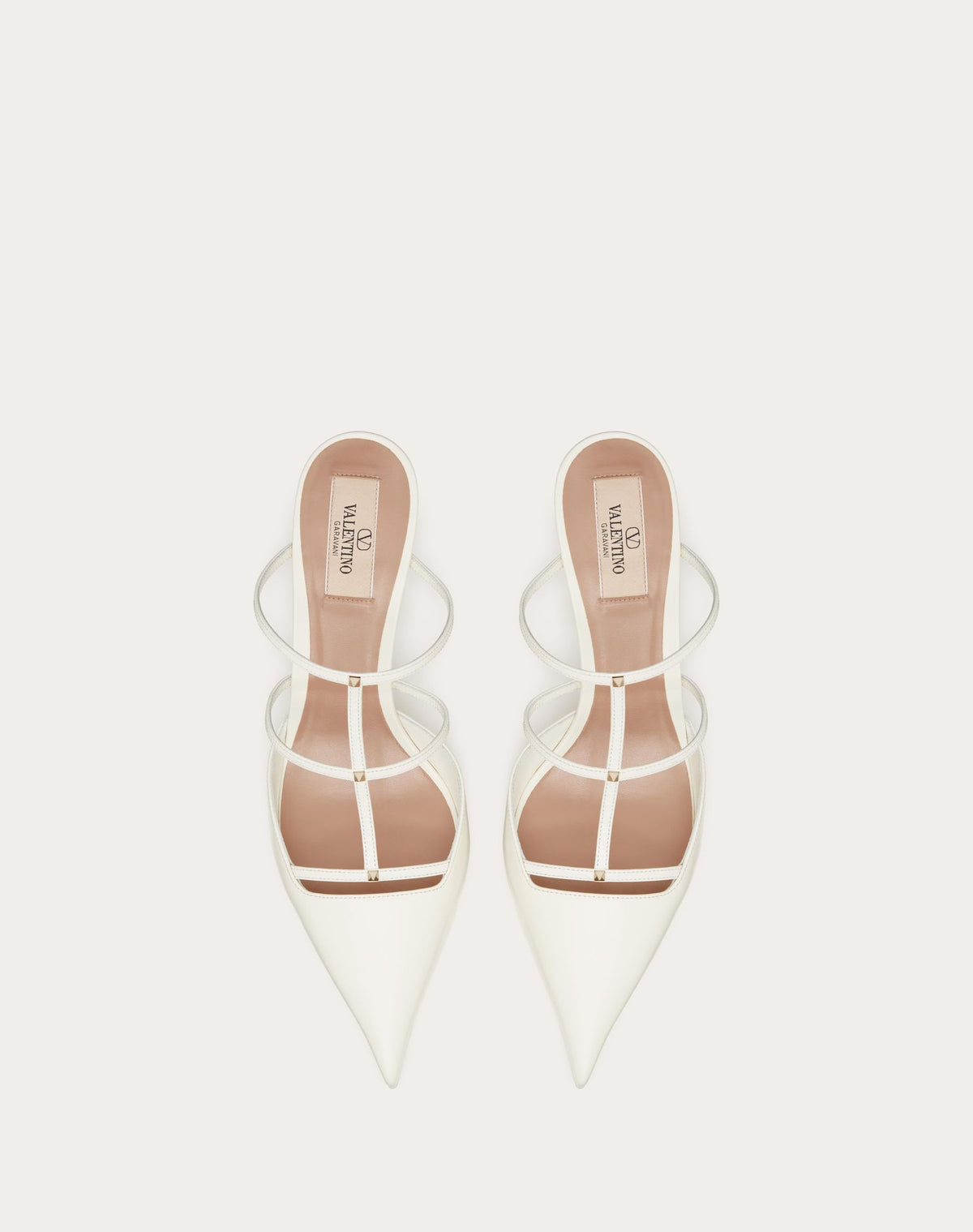 Valentino ROCKSTUD WISPY CALFSKIN MULE 60MM