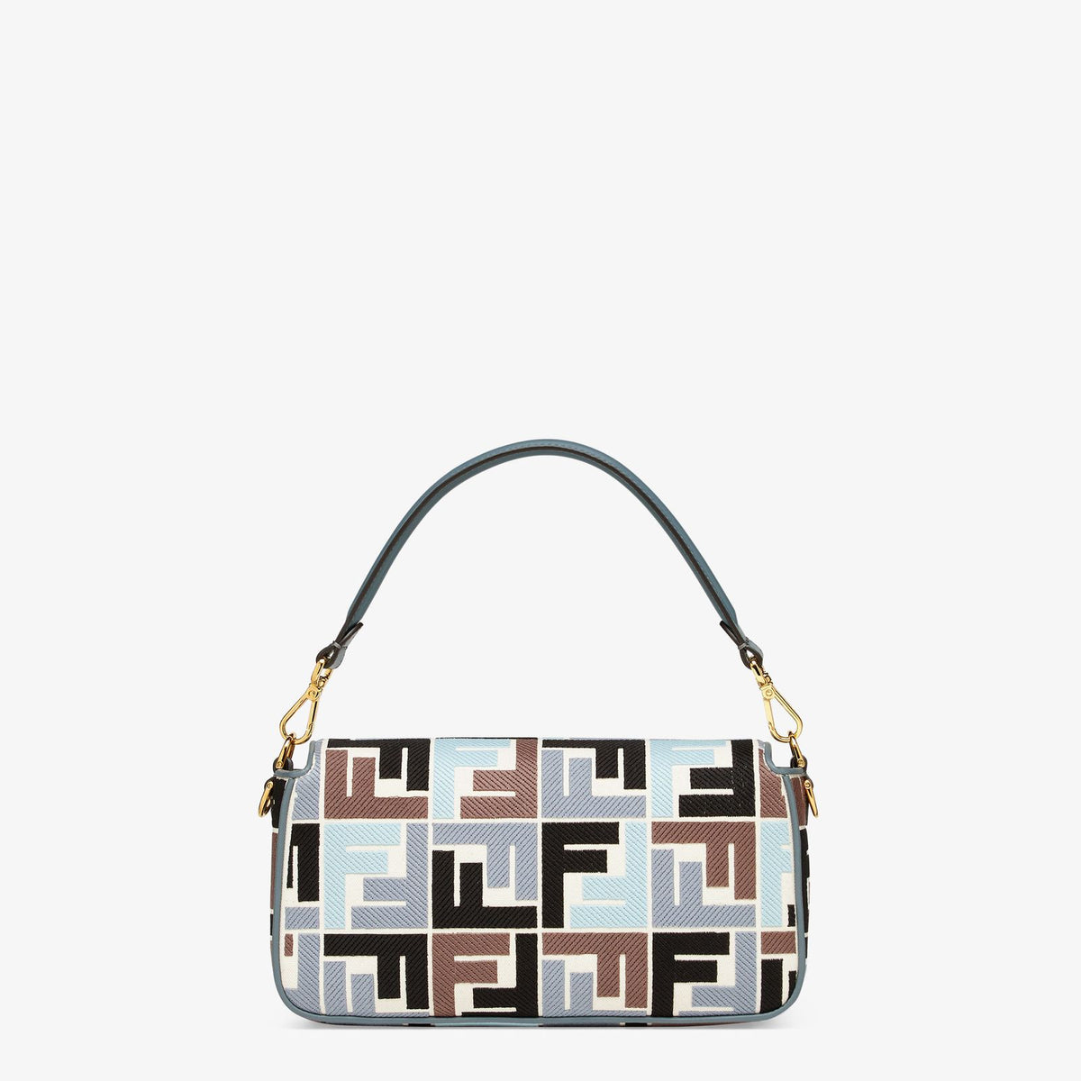 Fendi Baguette
Multicolour canvas bag with FF embroidery