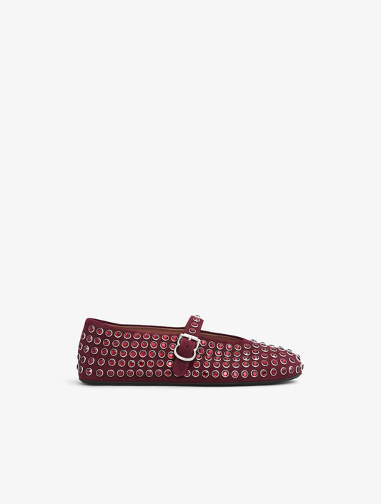 ALAIA STRASS BALLET FLATS