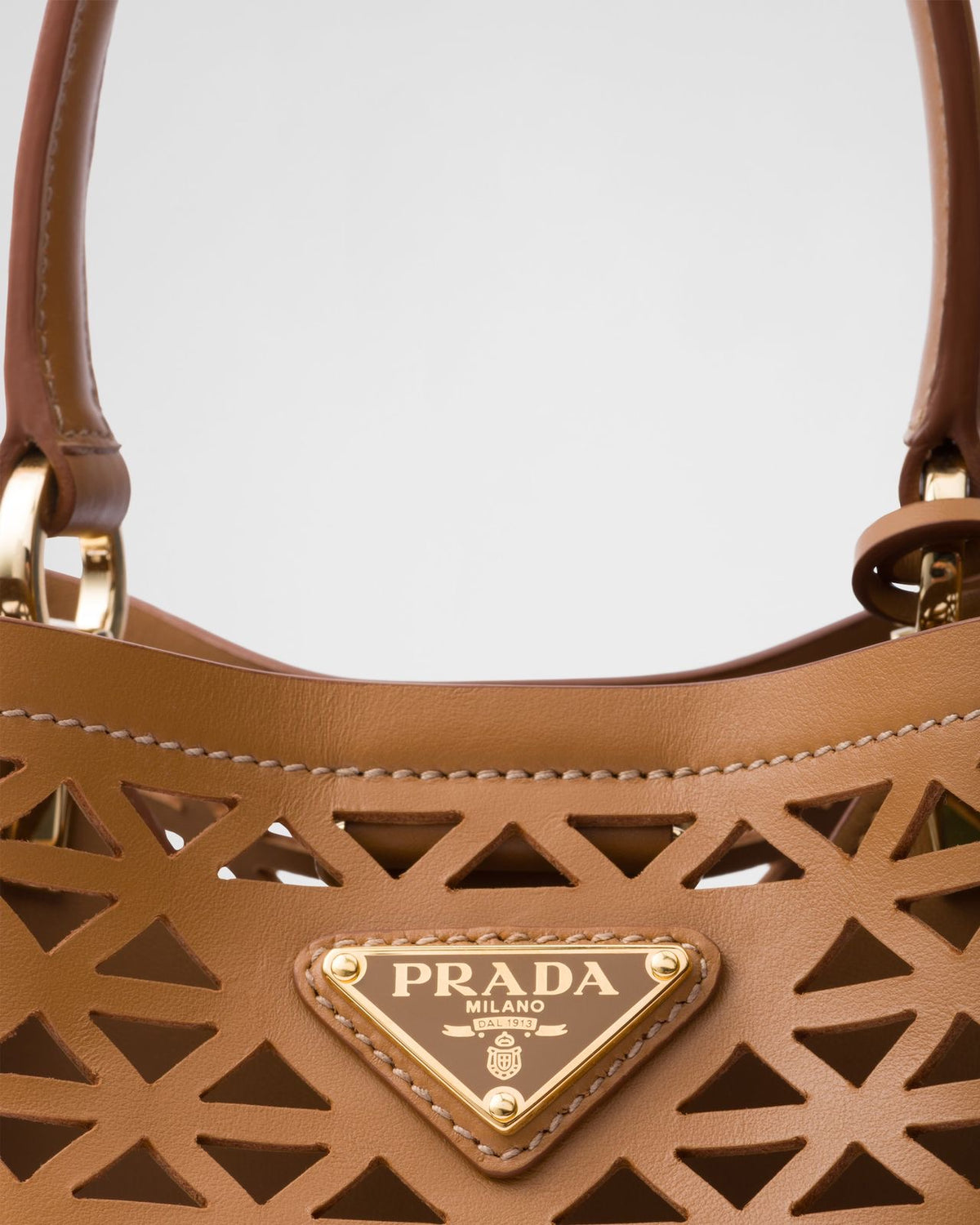 Prada Panier leather mini-bag with cut-out motif