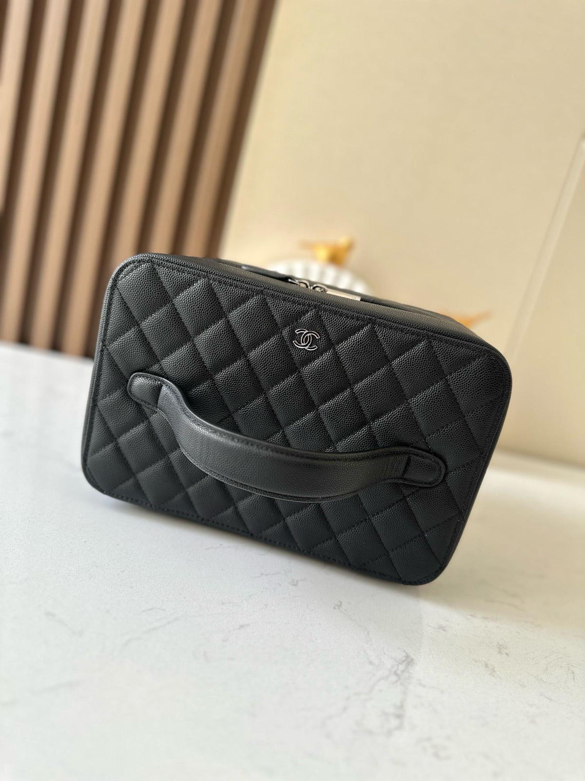 Chanel makeup bag