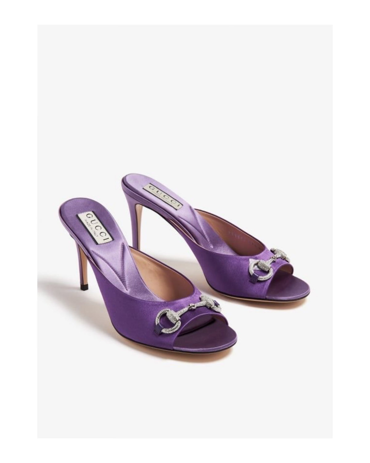 MGUCCI WOMEN'S HORSEBIT MID-HEEL SLIDE SANDAL