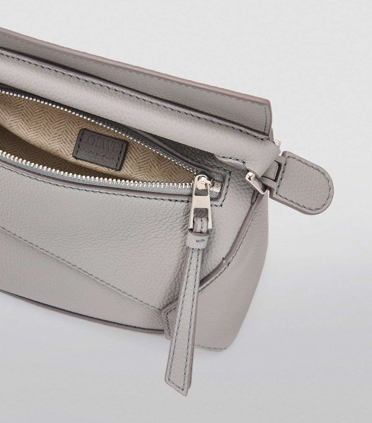 LOEWE Mini Leather Puzzle Edge Top-Handle Bag