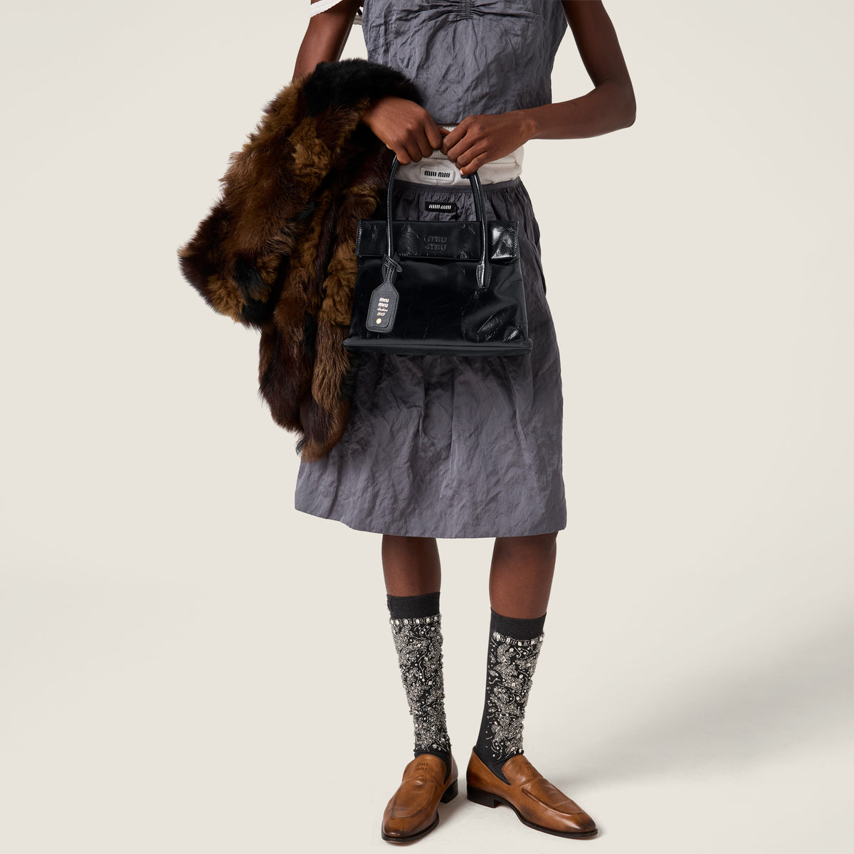 Miu miu Solitaire leather bag