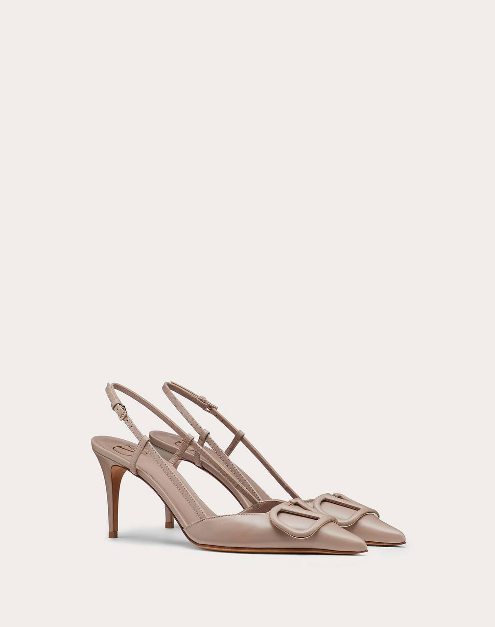 Valentino VLOGO SIGNATURE CALFSKIN SLINGBACK PUMP 80MM