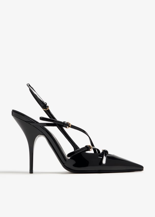 MIU MIU  Buckle Slingback Pumps