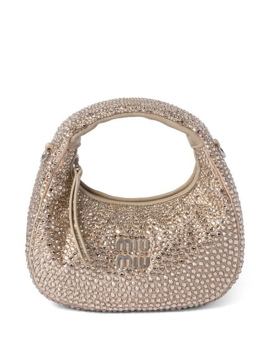 Miu Miu Wander crystal-embellished shoulder bag