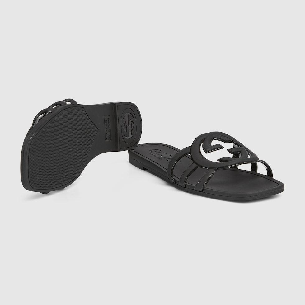 GUCCI WOMEN'S INTERLOCKING G SLIDE SANDAL