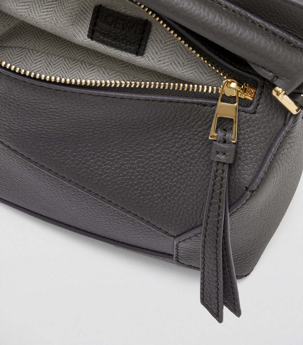 LOEWE Mini Leather Puzzle Edge Top-Handle Bag