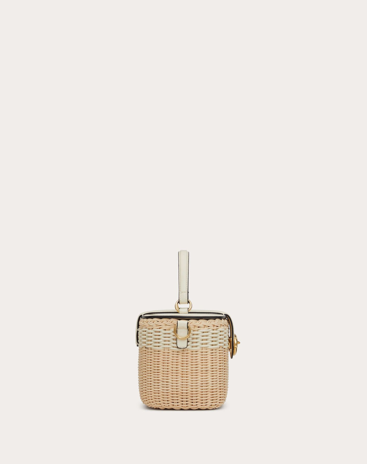 VALENTINO VLOGO SIGNATURE WICKER VANITY BAG