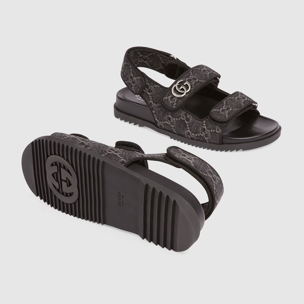 GUCCI WOMEN'S SANDAL WITH DOUBLE G
