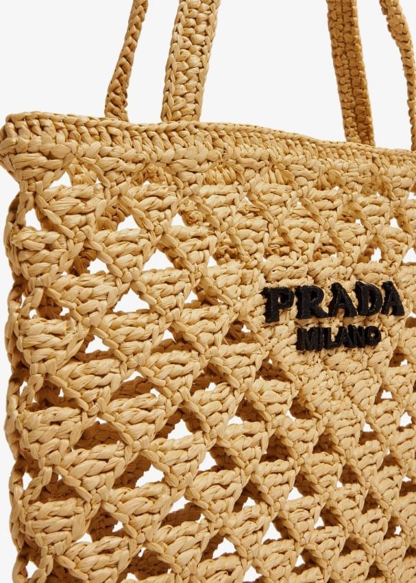 PRADA

Woven Fabric Crochet Tote Bag