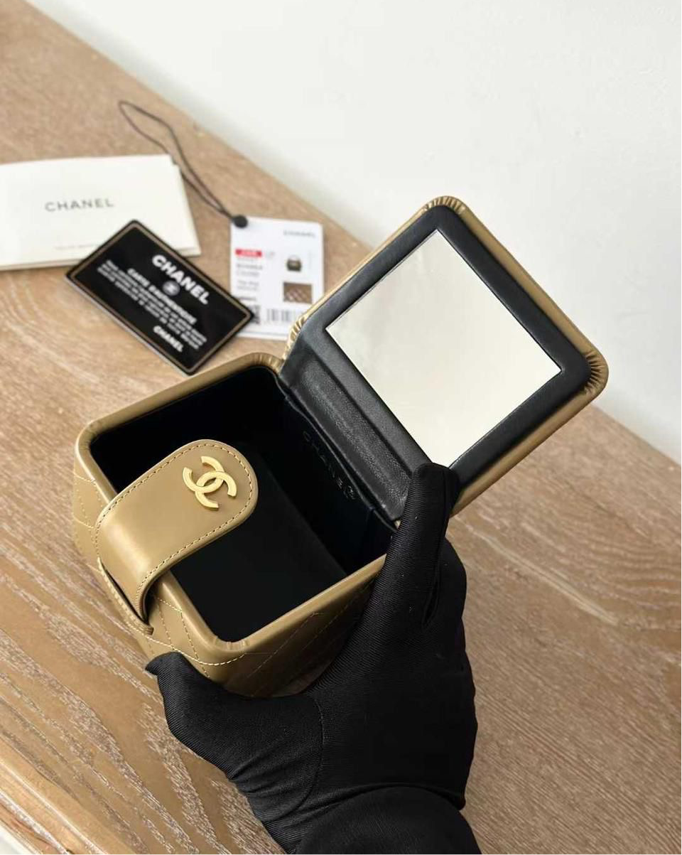 Chanel makeup bag