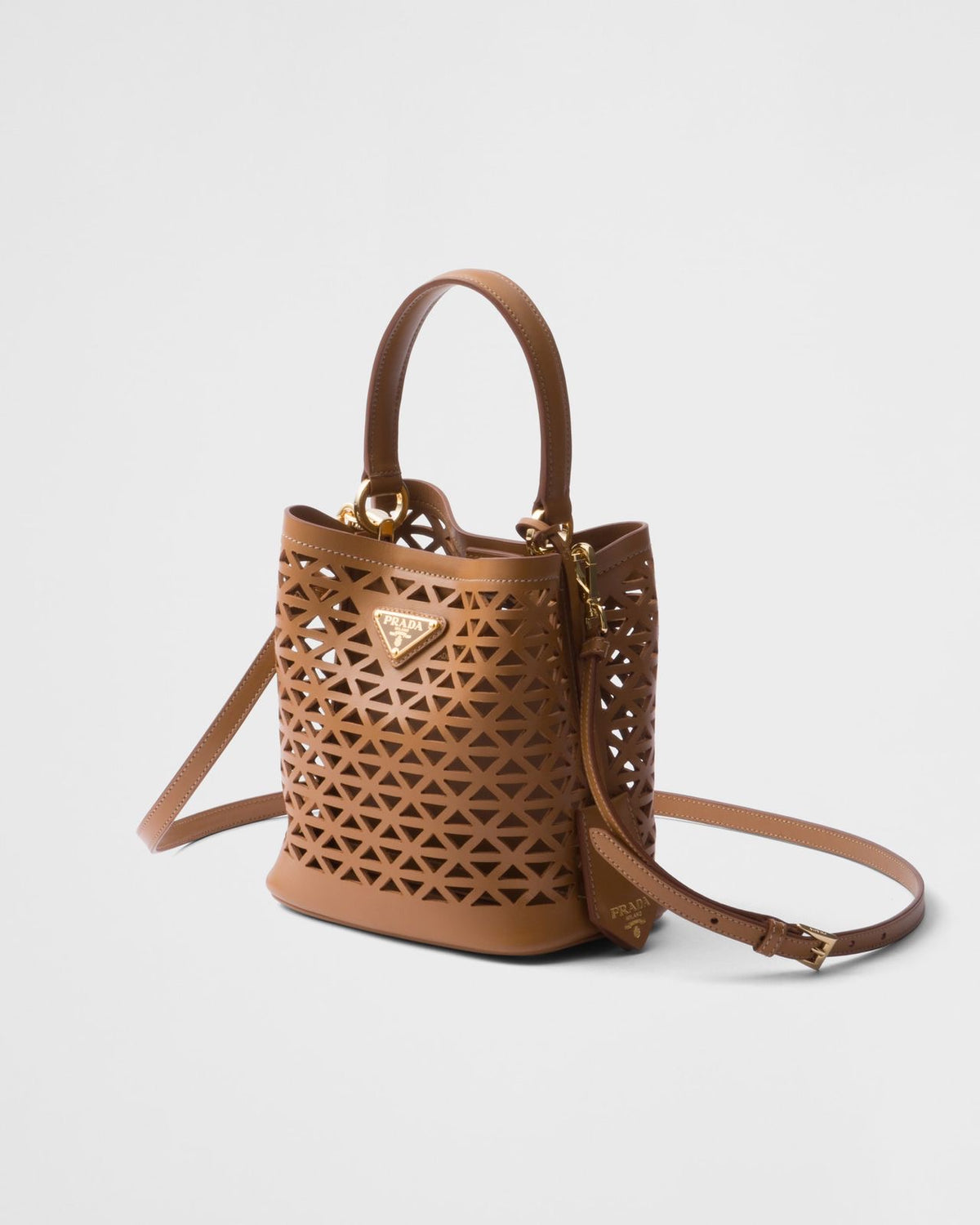 Prada Panier leather mini-bag with cut-out motif