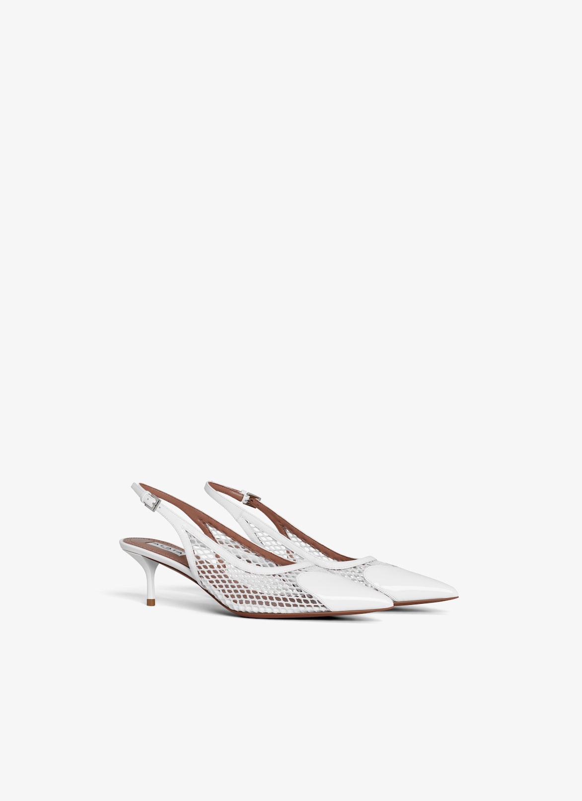 Alaia LE CŒUR SLINGBACKS IN FISHNET
