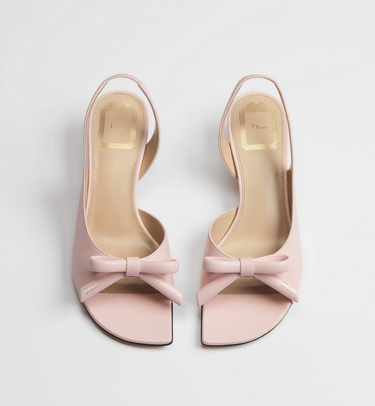 Dior Bow Heeled Slingback Sandal