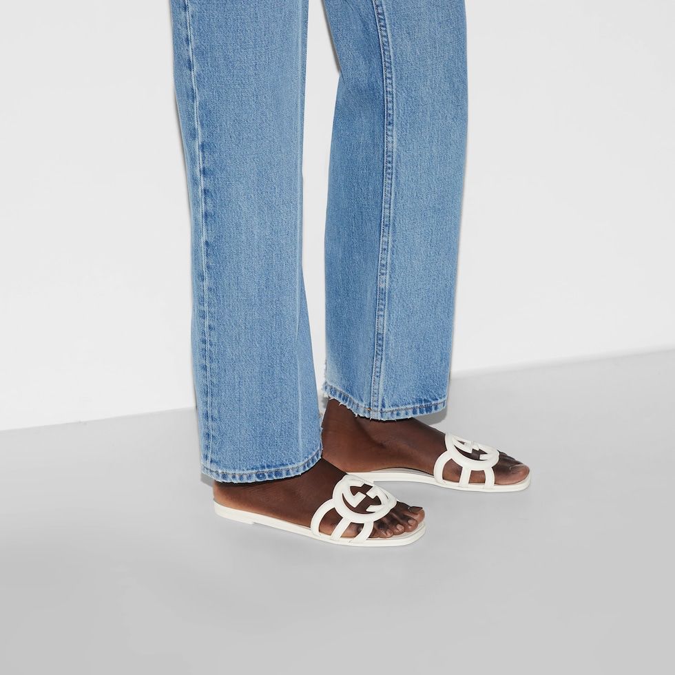 GUCCI WOMEN'S INTERLOCKING G SLIDE SANDAL