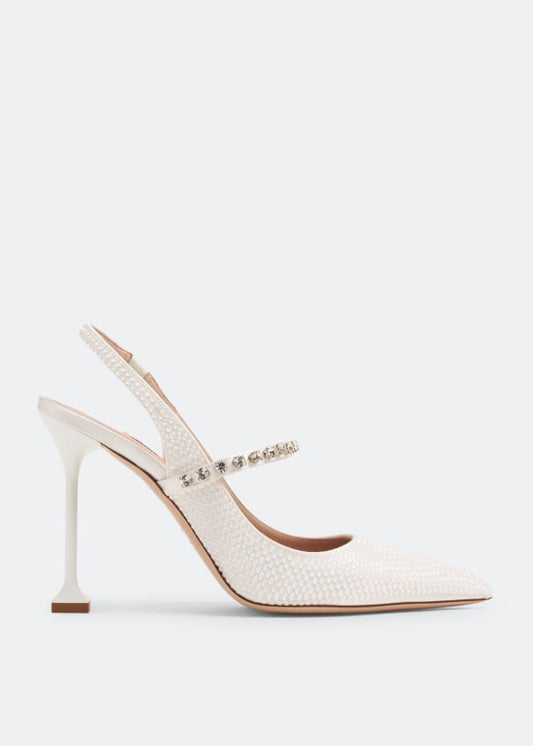 MIU MIU

Crystal Slingback Pumps