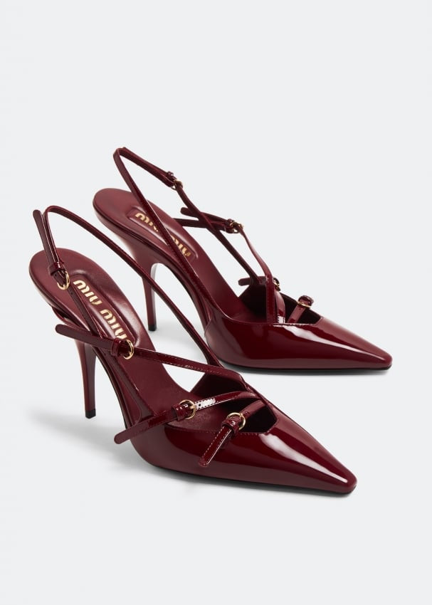 MIU MIU

Buckle Slingback Pumps