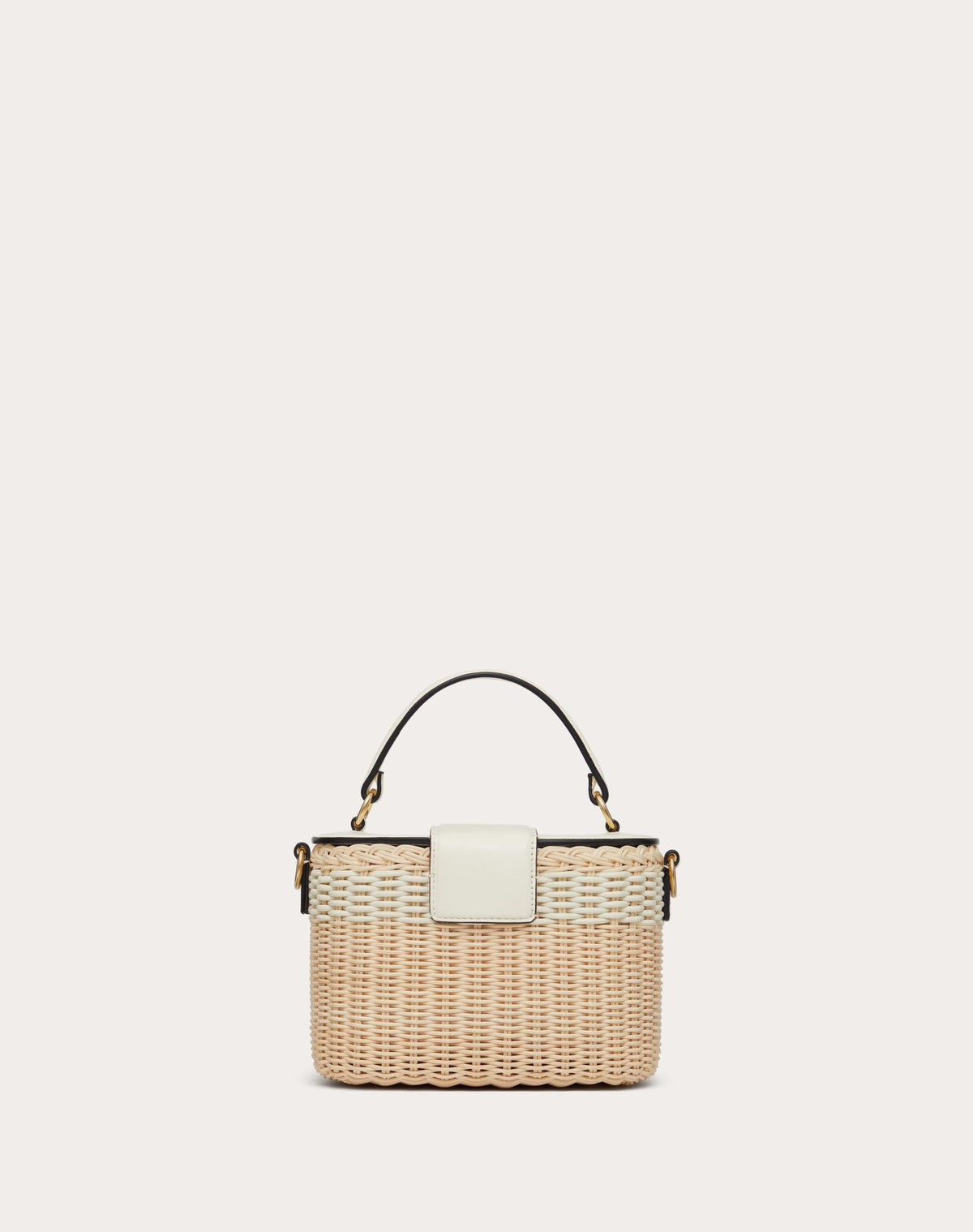 VALENTINO VLOGO SIGNATURE WICKER VANITY BAG