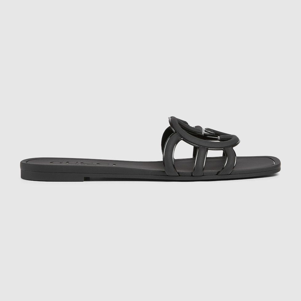 GUCCI WOMEN'S INTERLOCKING G SLIDE SANDAL