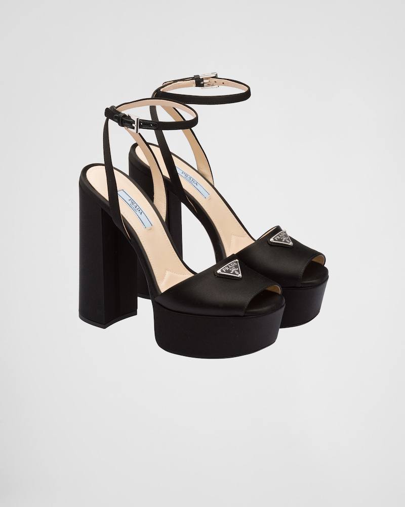 Prada
satin platform 135mm sandals