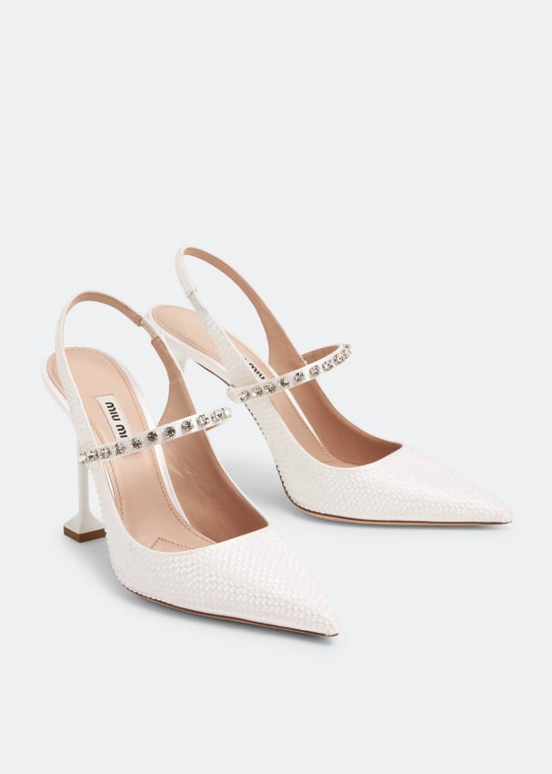 MIU MIU

Crystal Slingback Pumps