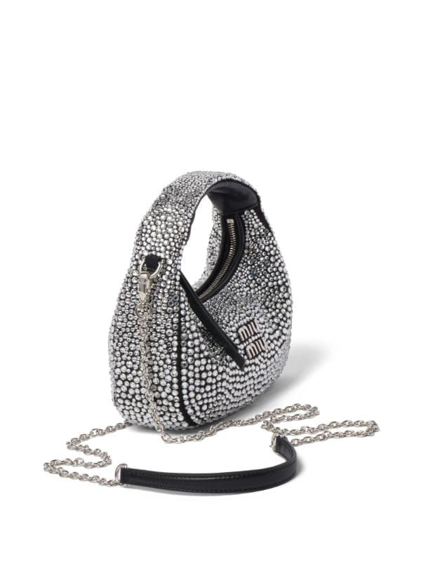 Miu Miu
Wander crystal-embellished shoulder bag