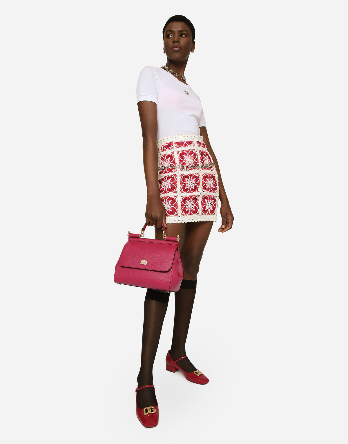 D&G Medium Sicily handbag in dauphine leather