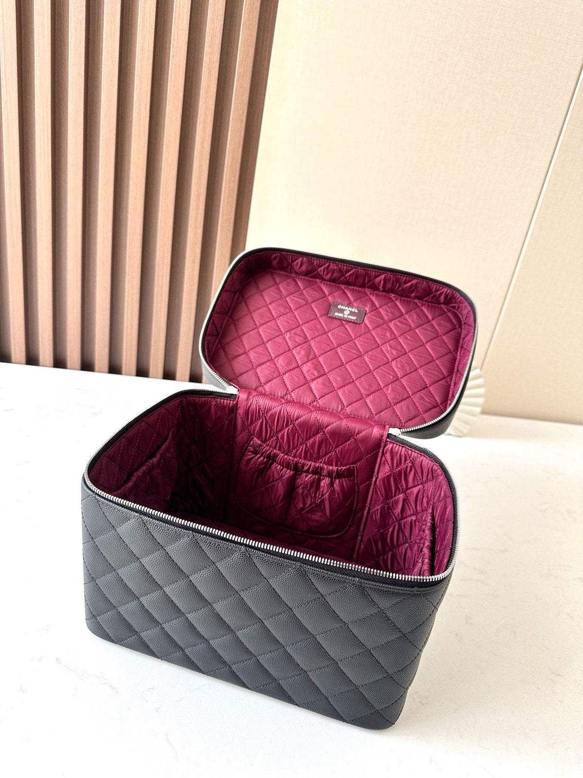 Chanel makeup bag
