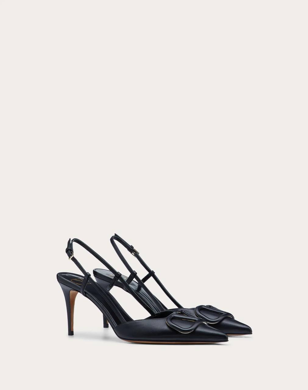 Valentino VLOGO SIGNATURE CALFSKIN SLINGBACK PUMP 80MM