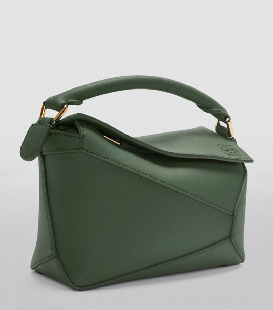 LOEWE Mini Leather Puzzle Edge Top-Handle Bag
