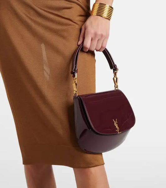 Vsl VOLTAIRE TOP HANDLE IN PATENT LEATHER