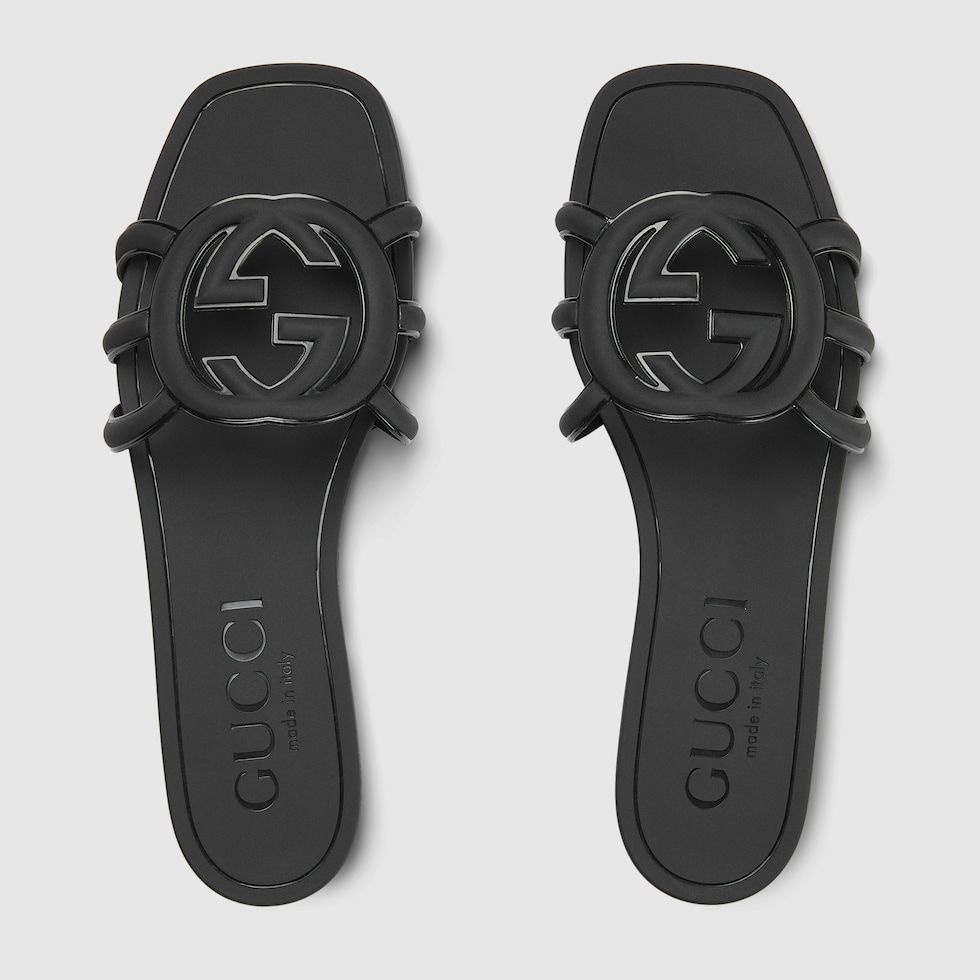 GUCCI WOMEN'S INTERLOCKING G SLIDE SANDAL