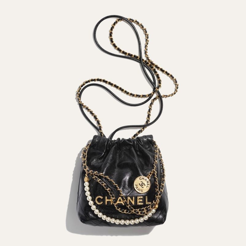 CHANEL 22 MINI HANDBAG (WITH PEARLS)